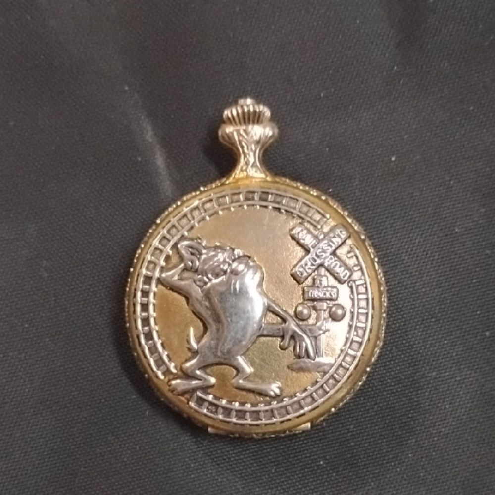Gold and Silver Armitron Pocket Watch